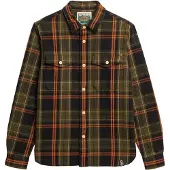 Superdry Merchant Heavy Long Sleeve Shirt Marron M Homme