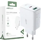Acefast Chargeur Usb Type C / Usb 32W, Pps, Pd, Qc 3.0, Afc, Fcp Blanc (A5 Blanc)