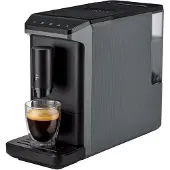 Tchibo Machine à café automatique Esperto mini pour Caffè Crema et Espresso, seulement 16cm de large, petite et compacte, convient pour chaque cuisine, camping, tinyhouse, appartement d'étudiant, gris