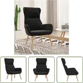 The Living Store Fauteuil relax noir velours