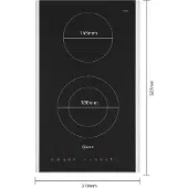 NEFF N 70, Plaque de cuisson domino, Electrique, 30 cm, Noir, Avec cadre en pose libre, T13TDF9L8