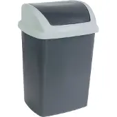 MAUL Poubelle à pédale MAULcycle 40 l en acier inoxydable 37,6 x 47 x 49 cm argent