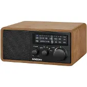 Sangean Genuine 110 Plus WR11BT bois radio de table portable rétro avec Bluetooth & fonction de charge USB