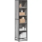 vidaXL Bibliothèque sonoma gris 40x35x170,5 cm bois d'ingénierie