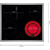 NEFF N 70, Table de cuisson électrique, 60 cm, noir, avec cadre à poser, T16SDF9L0