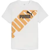 Puma Power Graphic Short Sleeve T-shirt Blanc M