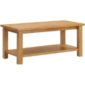 vidaXL Table basse 90 x 45 x 40 cm chêne massif