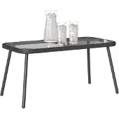 vidaXL Table basse noire 90X45X42 Cm en rotin synthétique Lumarko !