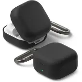 Ringke Étui en silicone pour Samsung Galaxy Buds 4, 4 Pro - noir