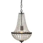 Markslöjd Suspension GRÄNSÖ en cristal noir, 1 lampe
