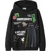 Name it Sweat 'NKMJu Minecraft' marine / vert / noir / blanc