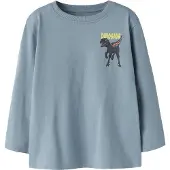 Name it T-Shirt 'NMMVELIX' bleu marine / opal / rouge foncé / blanc