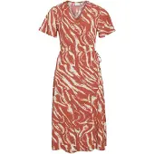 Vila Robe 'VILOVIE' rouge rouille / blanc