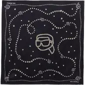 Karl Lagerfeld Foulard 'IKON' noir / blanc