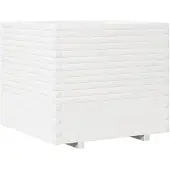 vidaXL Jardinière blanc 80x80x72 cm bois de pin massif