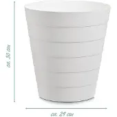 Zeller Dustbin, Poubelle, Blanc