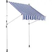 CLP Store à pince Westerly,blanc/bleu 350x120 cm