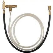Ks Tools Tuyau de raccordement de manomètre avec raccord de tuyau 1/4' avec valve pour systèmes CSI et GM TBI Bosch ( 150.2362 )