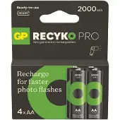 GP Piles rechargeables ReCyko Pro Photo Flash AA (HR6), 4 pièces, B2629