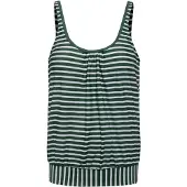 Venice beach Haut de tankini olive / blanc