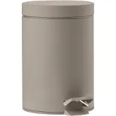 Zone Denmark Solo, 3 l, Rond, Acier, Gris clair, Pédale, 17 cm