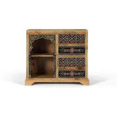 GINER Y COLOMER Console En Bois Manguier Peint À La Main