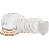 Cookinglife Ensemble de vaisselle Stratton 24 pièces / 6 personnes