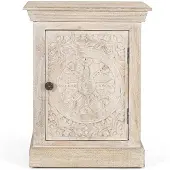 GINER Y COLOMER Petite table en bois de manguier finition sable