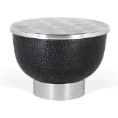 GINER Y COLOMER Table basse Naya en métal, 43 cm x 62 cm x 62 cm,