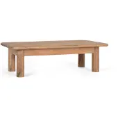 GINER Y COLOMER Table basse Aarhus en bois d'acacia, 40 cm x 140 cm x 70 cm,