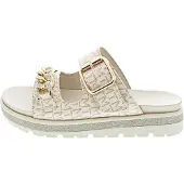 Marco Tozzi : chaussures pour femmes, sandales, confort, blanc, chaussures de loisirs