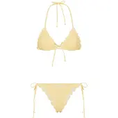 LASCANA Bikini jaune clair / blanc