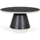 GINER Y COLOMER Table basse Nia en métal, 42 cm x 75 cm x 75 cm,