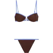 LASCANA Bikini bleu roi / marron