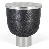 GINER Y COLOMER Table basse Naya en métal, 51 cm x 46 cm x 46 cm,