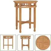 The Living Store Table de bistrot Ø60x60 cm teck massif