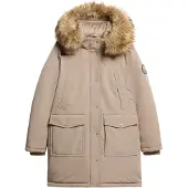 Superdry Everest Faux Fur Jacket Beige M Femme