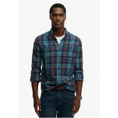 Superdry M4011047a Long Sleeve Shirt Bleu 2XL Homme
