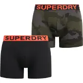 Superdry M3110453a Boxers 2 Units Noir,Gris L Homme