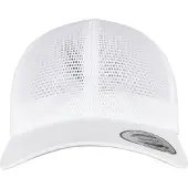 Flexfit 360 Omnimesh Trucker Snapback Cap - Blanc