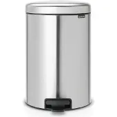 Brabantia NewIcon Poubelle à pédale 20 Litres Mat Acier