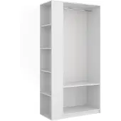 Vicco armoire Elmo Blanc 80x200cm Lot de 2, Model 61348