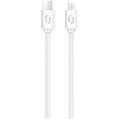 Aligator Câble de données POWER 3A, USB-C/microUSB blanc