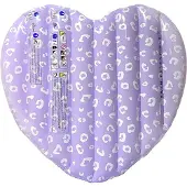 Swim Essentials Matelas gonflable 150cm Lila Leopard Heart