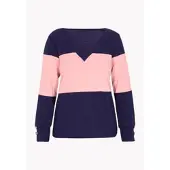 Mimo T-shirt 'Everyday Fashion' indigo / rose