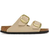 Birkenstock pour femme. 1031429 Sandales Arizona Big Buckle Birko-Flor (Coupe Étroite) beige (36), Plat, Boucle, Casuel