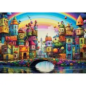 Yazz Puzzle Rainbow City - bunte Puzzle 1000 Teile