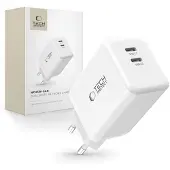 Tech-Protect Nc45W-Gan Chargeur réseau 2 ports Pd45W Blanc