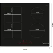 Bosch Pvs61rhb1e Induction Hob 60 Cm 4 Burners Noir