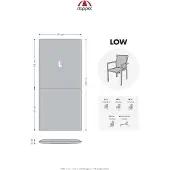 Doppler LIVING 2916 100 x 48 x 6 cm gris